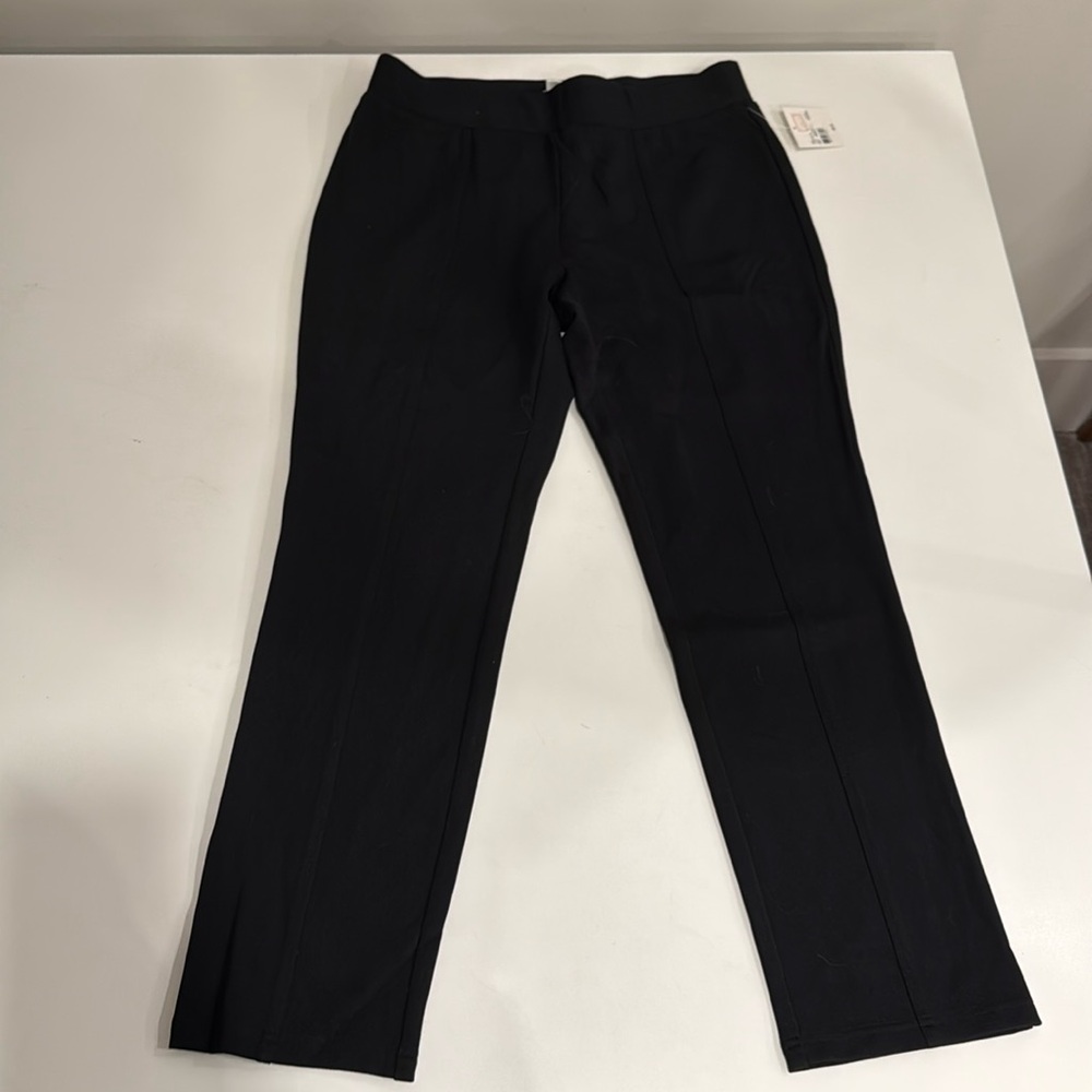 NWT: Kate Hill petites black stretchy pants, size PL